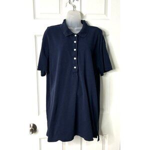 Vintage 1990s The Limited Oversized Polo Shirt - Navy Blue - Size XL